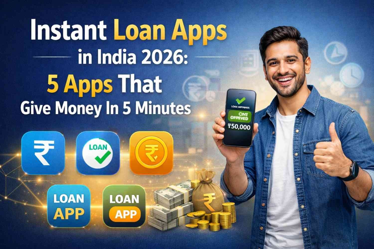 Instant Loan Apps in India 2026: 5 Apps That Give Money in 5 Minutes