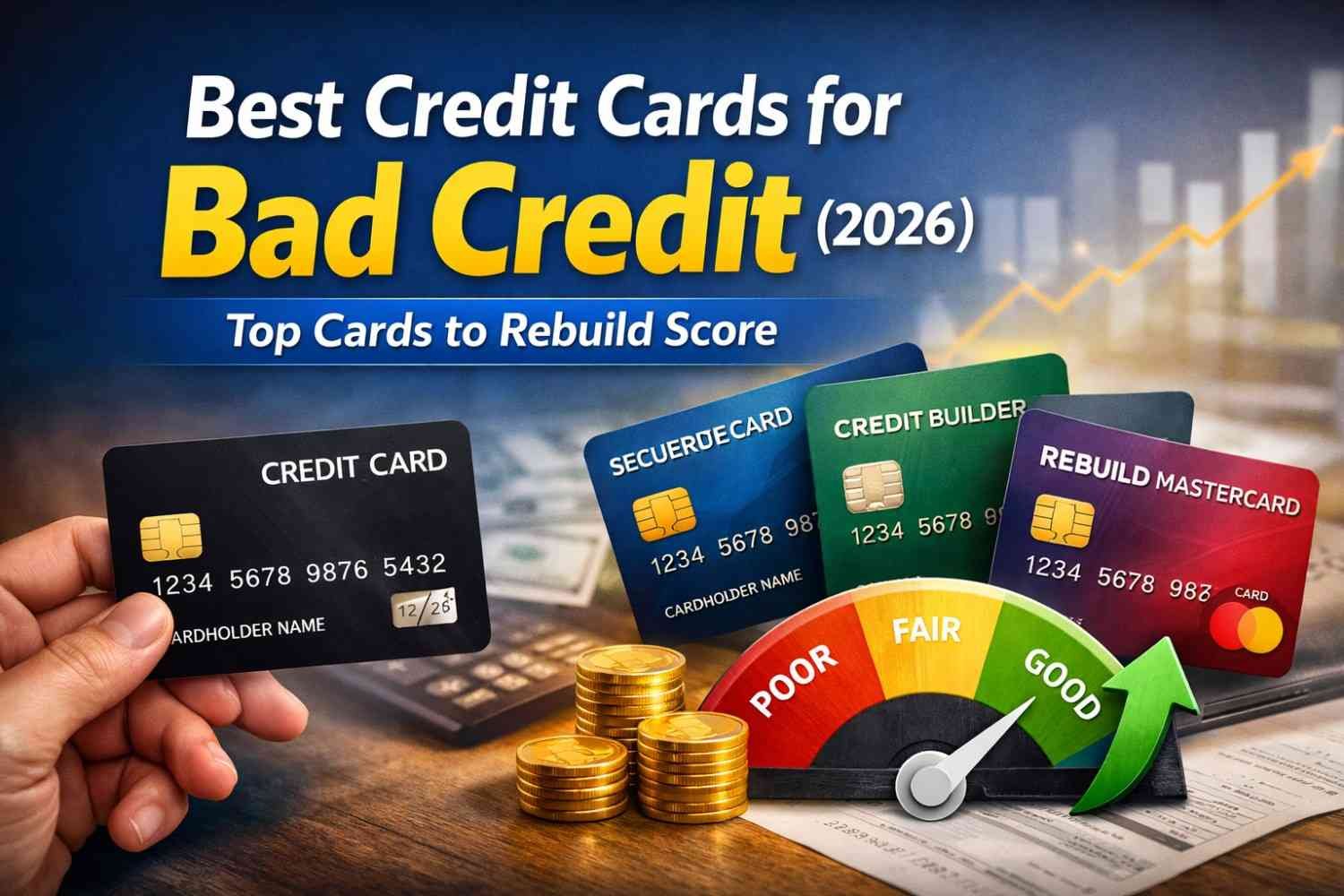Best Credit Cards for Bad Credit (2026) – Top Cards to Rebuild Score