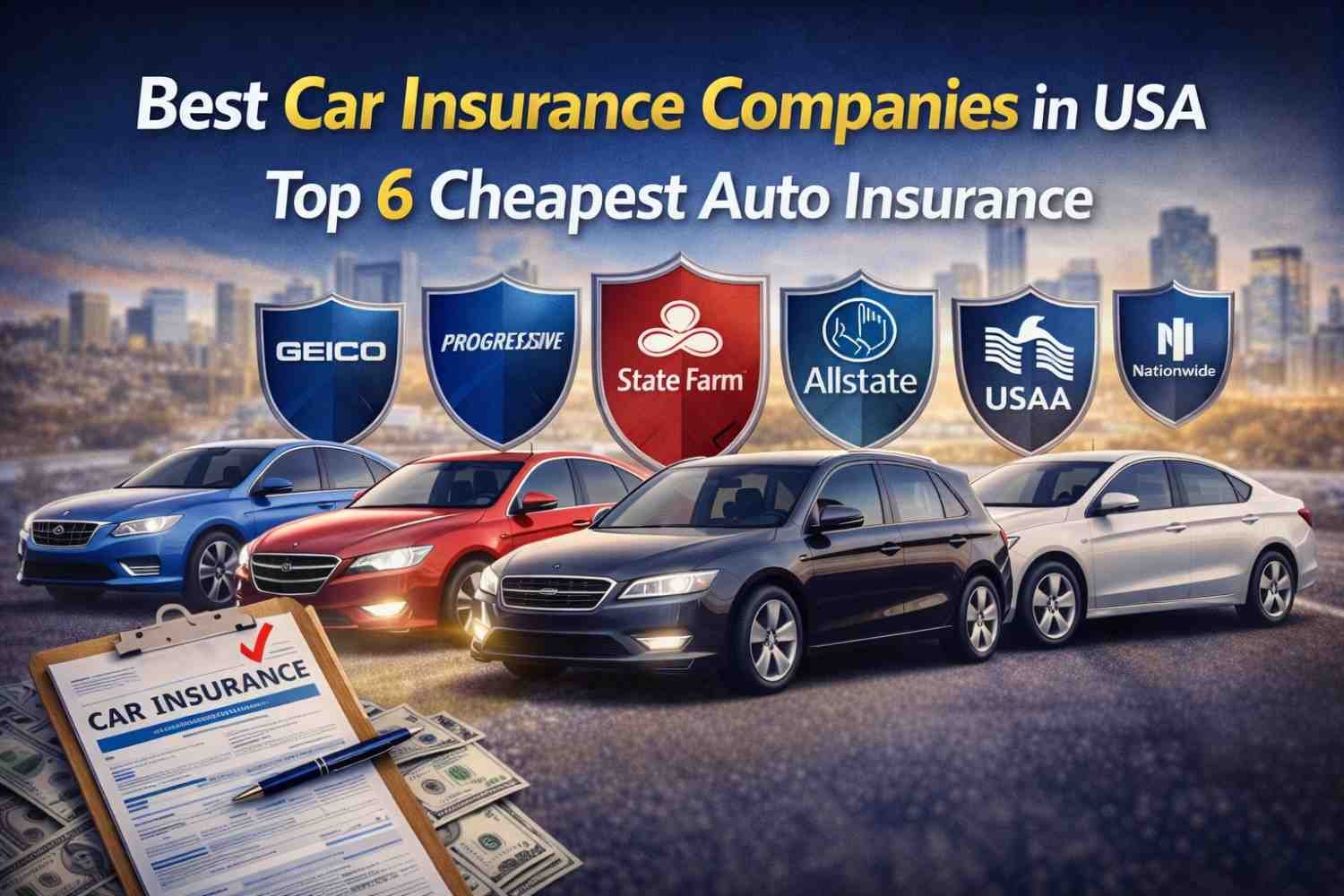Best Car Insurance Companies in USA 2026: Top 6 Cheapest Auto Insurance